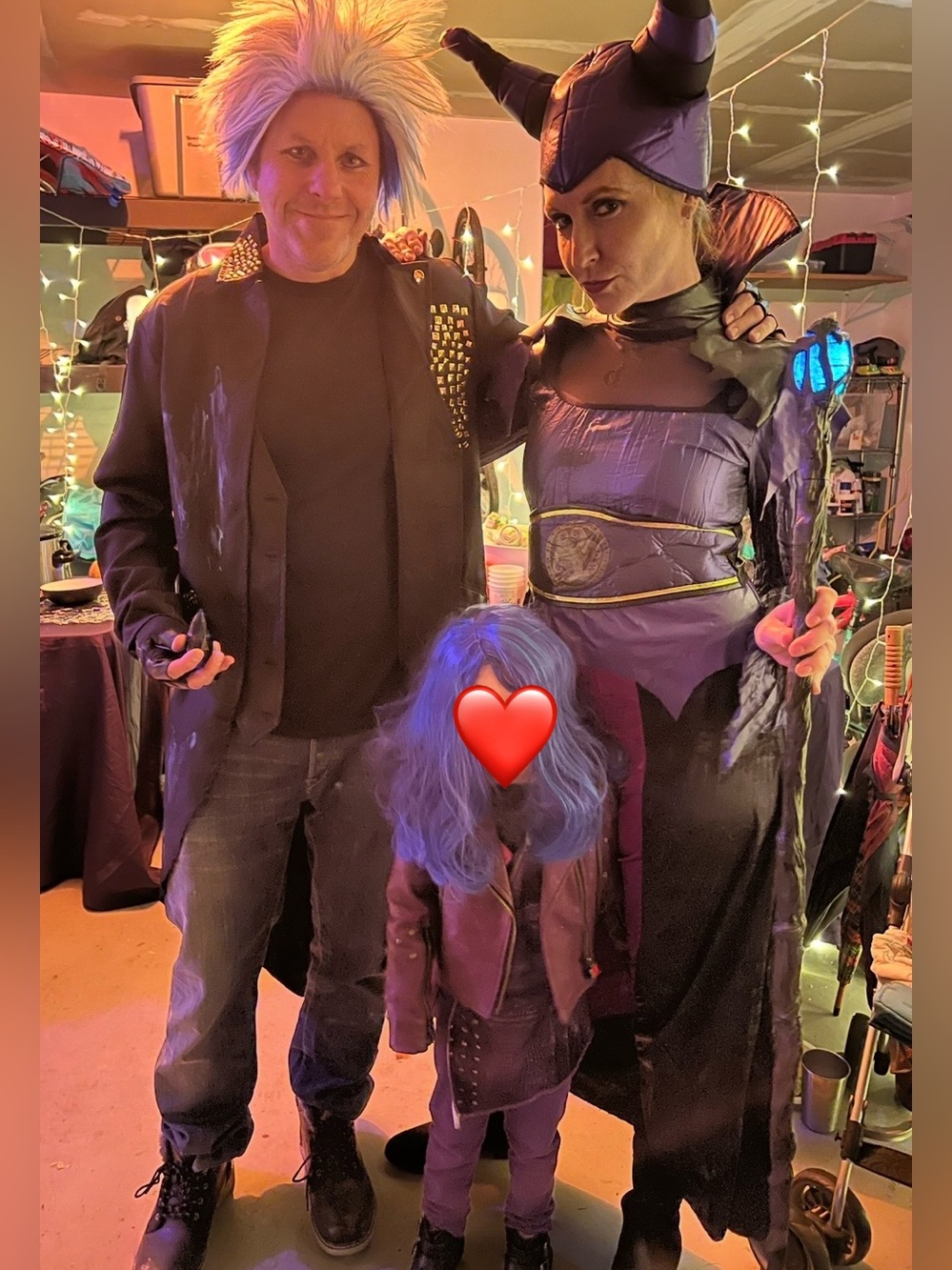 Disney Descendants Family Costume – Mal, Maleficent + Hades